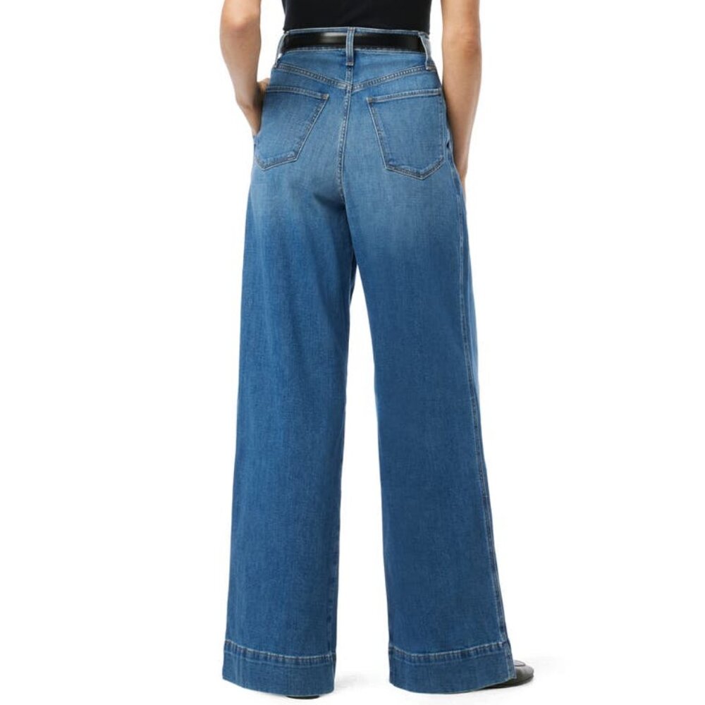 NEW JOE'S The Pleated Denim Trousers Medium Wash for women 764mn - Picture 4 of 10